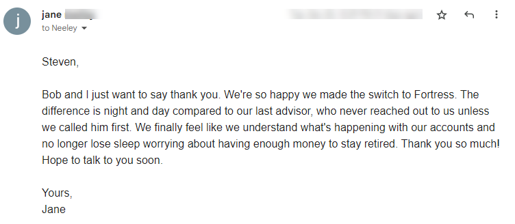 A person 's email to the irs.